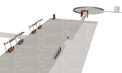 Комбинированная площадка для парков и скверов №5