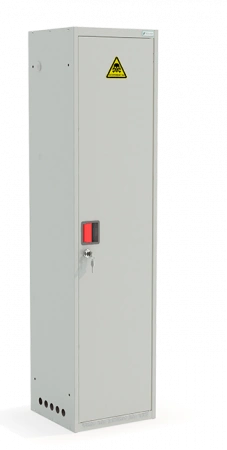 Шкаф для газовых баллонов ШГР 40-1-4(40л) 1631x400x385 мм Светло-серый