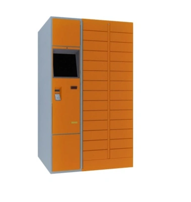 Автоматическая камера хранения и зарядки на 28 ячеек 2060x800x500 мм Оранжевый