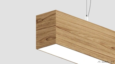 Линейный светильник WOOD LINEAR PN8060 6000K 60W 2000mm Ясень оливковый, корпус 