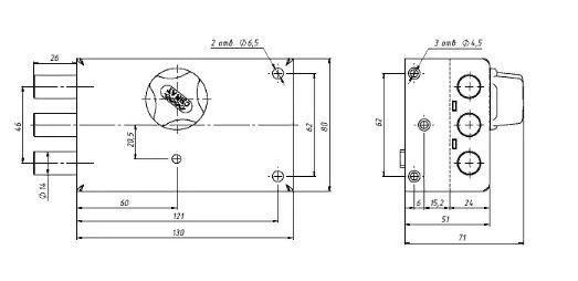 Сенат ЗНС-23 5кл Соболь 612 Замок накладной (10)