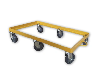 Тележка для ящиков металлическая, 6 колёс 160 мм, усиленная