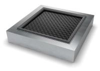 Батут с полотном из ремней «Mevik Plus S-1200» квадрат