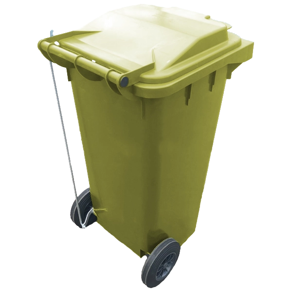 Мусорный контейнер 120л. на 2 колесах с педалью арт. 23.C21