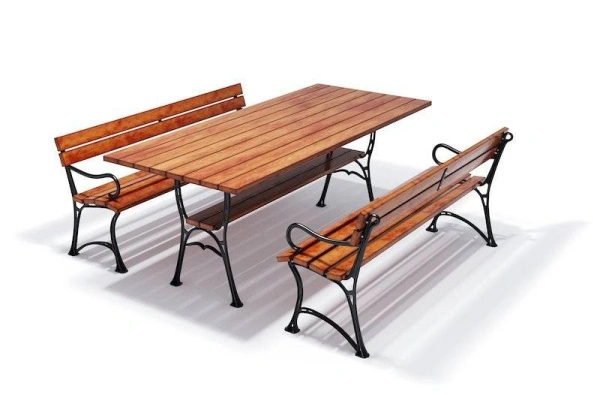 Комплект чугунный «Ратио» Стол плюс 2 скамейки