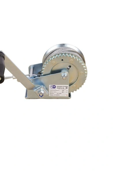 Лебедка ручная TOR ЛФ-1000 (FD) г/п 0,4 т длина троса 20 м