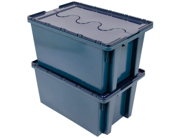 Ящик 600х400х315 сплошной с распашной несъёмной крышкой