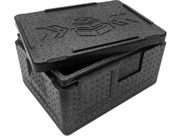 Термоконтейнер 400х300х220 14л. с крышкой, плотность 55, код: 32779