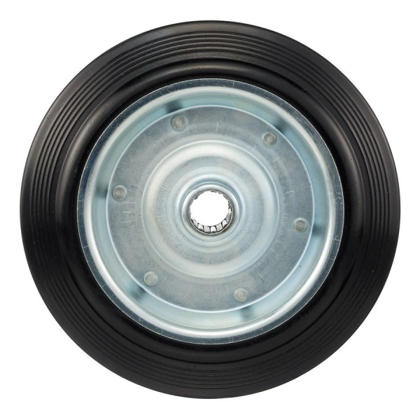 Колесо под ось 20мм Стелла-техник 4000-250(ось20) диаметр 250мм, грузоподъемность 210кг, резина, металл