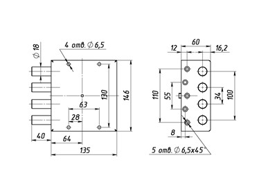 Сенат ЗН 4-ГС 2-5кл б/о 010 Замок гаражный тяж (6)