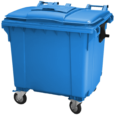 Мусорный контейнер 660л. на колесах с опцией "крышка в крышке" 