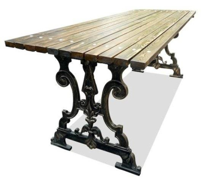 Стол садовый чугунный «Ампир» 1,5 м