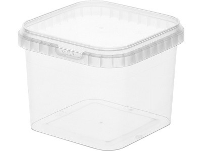 Ведро п/п 1л. квадратное, код: 32133