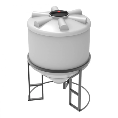 Емкость ФМ 1000 л под плотность до 1,2 г/см³ белая в обрешетке