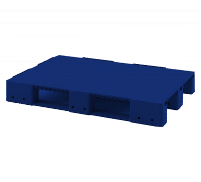 Усиленный сплошной поддон на трёх полозьях 1200x800x150 с бортиком 